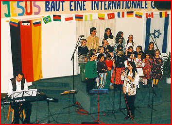 Kinderchor beim Schalomfest